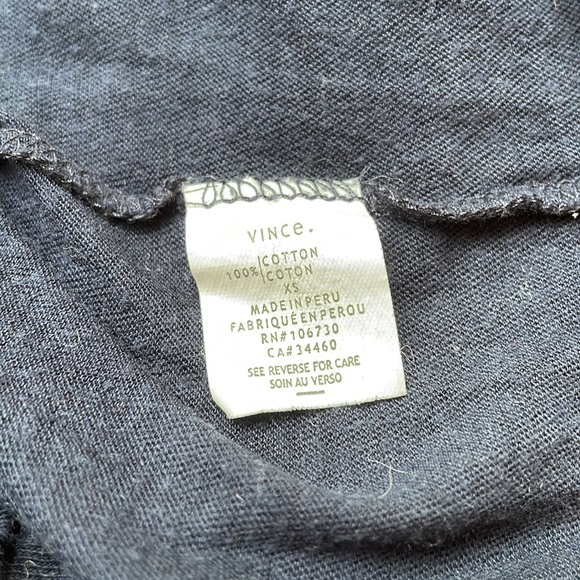 Vince Long Sleeve tissue tee Shirt Size XS saks - Picture 4 of 4